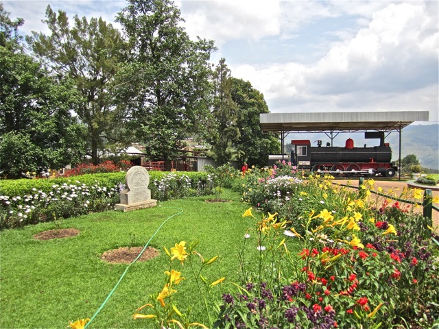 Factory - steam engine and garden