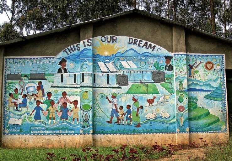 Rwanda school mural