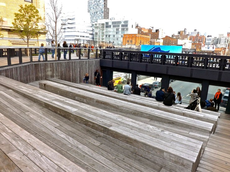High Line steps/enclos*ure
