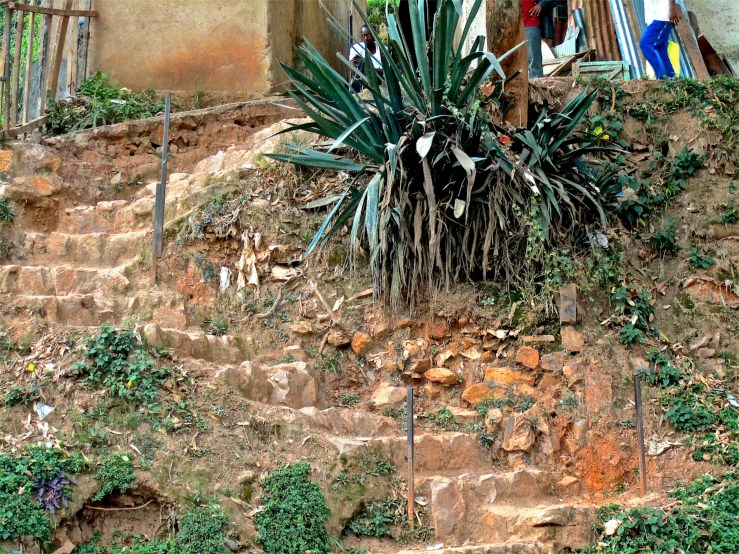 Detail of roadside steps, Kigali, Rwanda