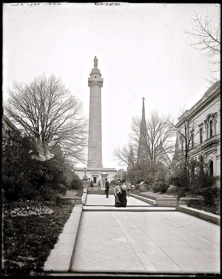 early 20th c. Washington Monument, Baltimore, Library of Congress/enclos*ure