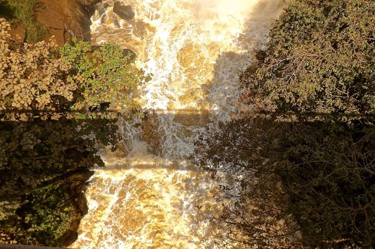 Shadow of the bridge at Rusumo Falls, Rwanda:enclos*ure