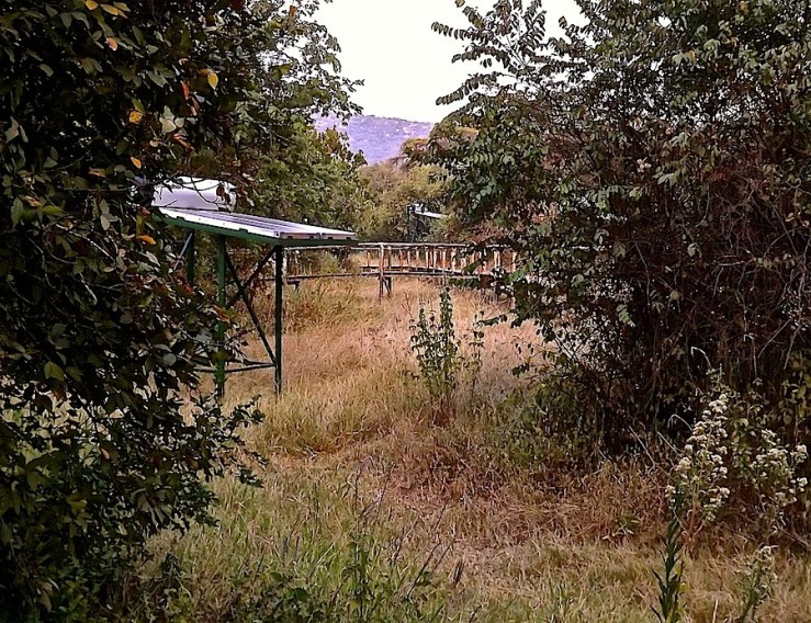 Solar panels for tents, Ruzizi Tented Lodge, Akagera National Park, Rwanda:enclos*ure