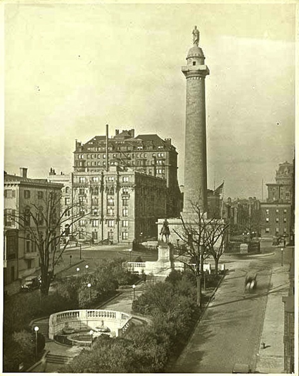 early 20th c. Washington Monument, Baltimore, Library of Congress/enclos*ure