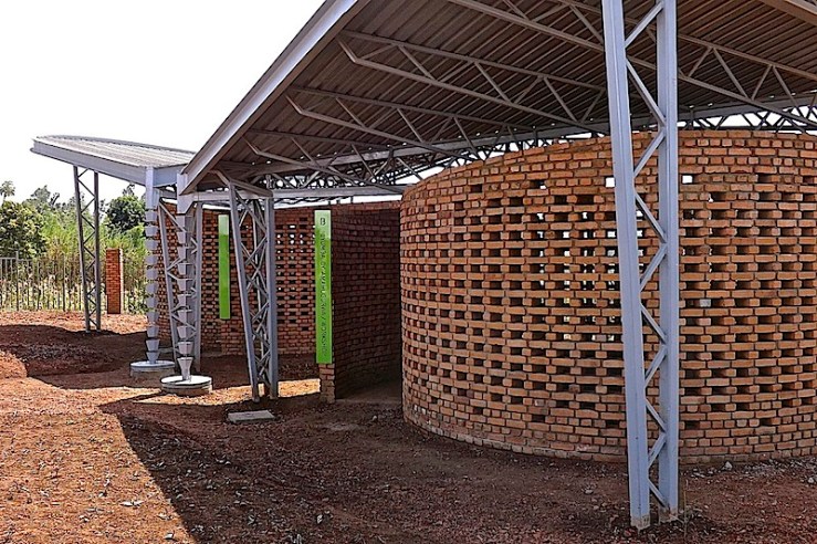 Workshop classroom, Women's Opportunity Center, Kayonza, Rwanda. Supported by Women for Women International and designed by Sharon Davis Design./enclos*ure