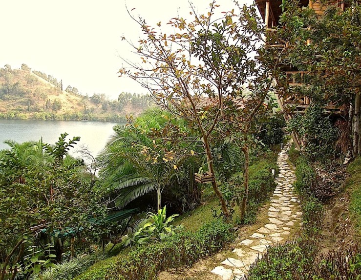 Cormoran Lodge on Lake Kivu, Kibuye, Rwanda/enclos*ure