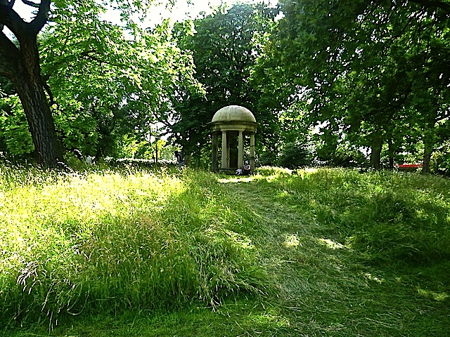 Lambeth Palace, the official residence of the Archbishop of Canterbury, London, by Ian Yarham. He wrote:  "The first buildings on the site being constructed around 1200. In the latter half of the 19th century, Archbishop Tait opened the eastern end of the grounds to the local poor, enabling ".. scores of pale children" to play more often out-of-doors. This part of the Palace gardens officially became a public park in 1901 as Archbishop's Park. The Palace Gardens are not generally open to the general public, but on the last Saturday in June they are used for the North Lambeth Fete. This is when I was able to visit the gardens. The Palace Gardens are classically landscaped parkland with large specimen trees set in well-tended lawns and borders, a Chinese garden, a herb garden, a terraced rose garden and a wild garden."