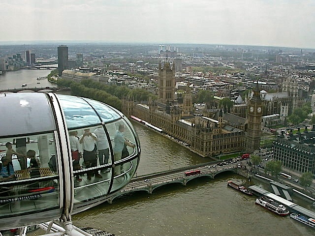 Westminster seen from the London Eye, by Raymond E. Hawkins.