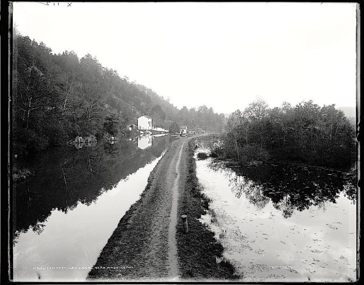 C&O Canal towpath, ca. 1900, Library of Congress