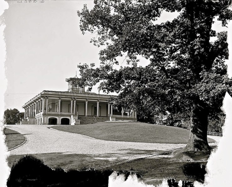 The Sunday porch/enclos*ure: Mansion House, Druid Hill Park, about 1906, Library of Congress