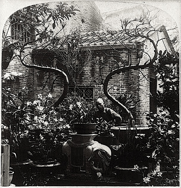 Fati Gardens, 1900, Canton China, via Library of Congress