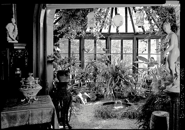Conservatory, Mark Twain House, HABS, Library of Congress