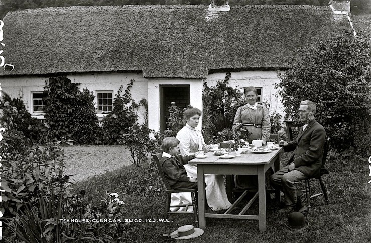 Tea House in Leitrim, Ireland via Nat'l. Library of Ireland, flickr Commons