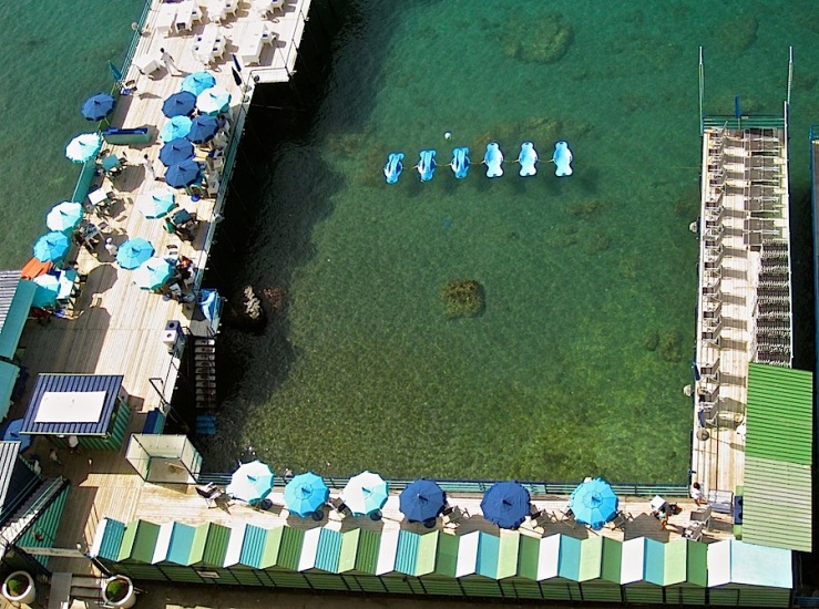 A swimming area along the Sorrento waterfront.