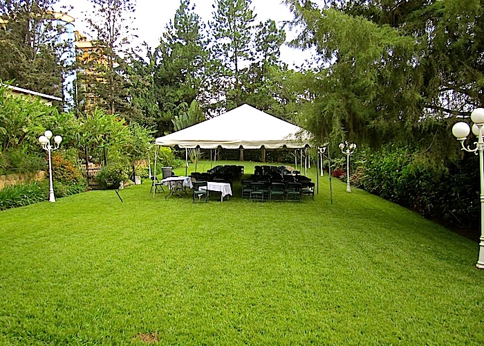 enclos*ure: our Kigali garden, Fall 2011 - lower lawn