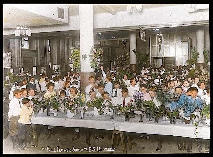 Fall flower show, via Library of Congress