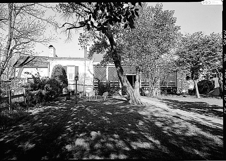 West side, 1985-The Sunday porch:enclos*ure-  J. B. Valle Hse, Mo., HABS, Library of Congress