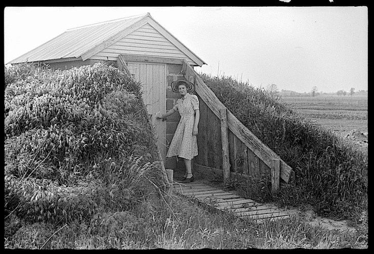 Food storage, 1940, Wabash Farms, Library of Congress