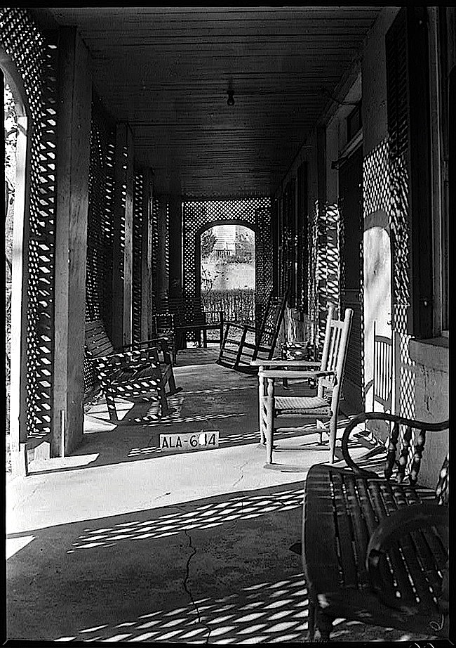 Lattice on 1935 Ala. porch, Library of  Congress