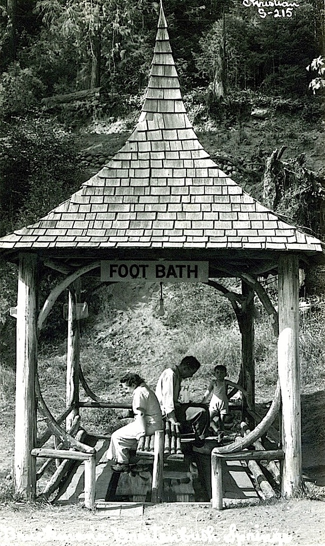 Foot bath, Oregon, OSU Archives