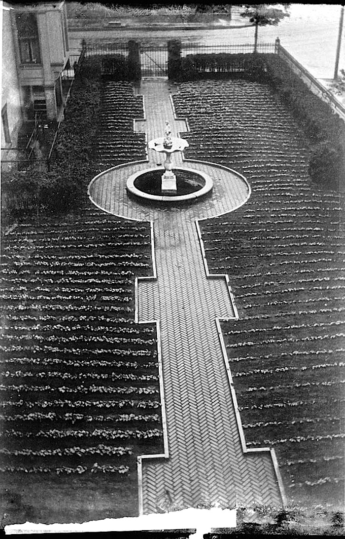 Formal victory garden, ca. 1918, Library of Congress