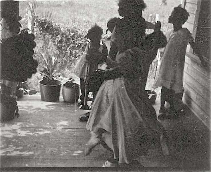 Woman and children dancing, 1935, Lomax Collection via Library of Congress