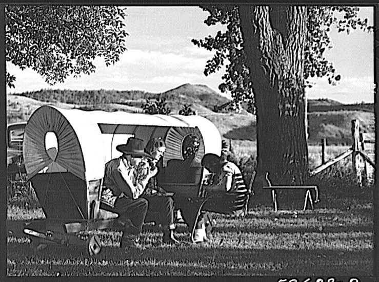 Montana ranch garden seat, 1941, M. Wolcott, Library of Congress