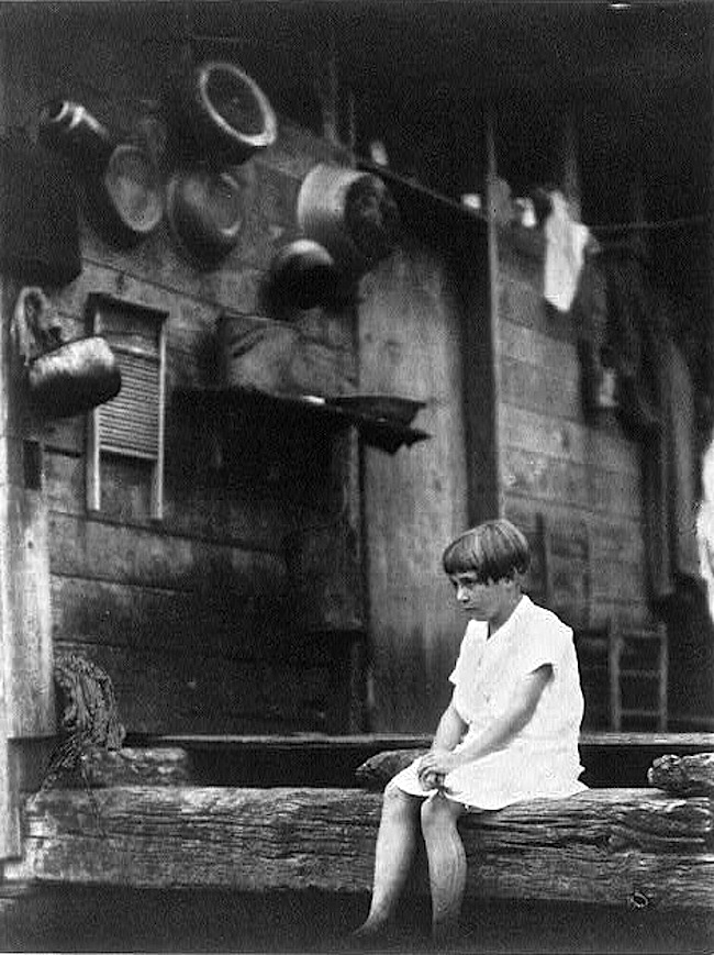 Girl on Porch, D. Ullman, Library of Congress