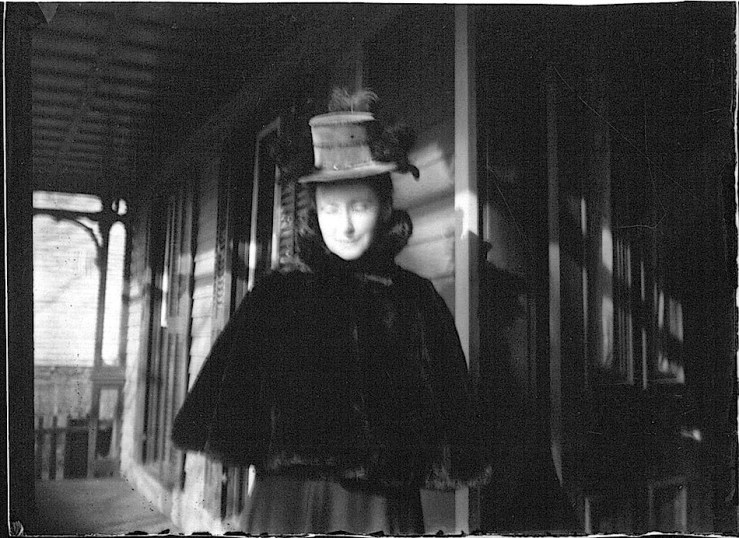 woman in hat and stole, Miami University