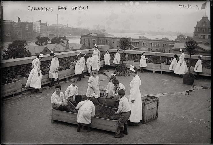 Children's roof garden, Bain News Service, Library of Congress