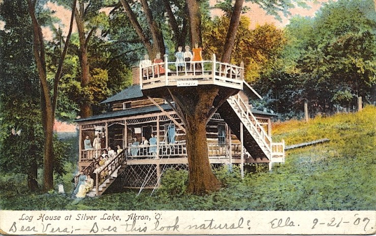 Log House, Akron, Ohio, via Miami University, flickr