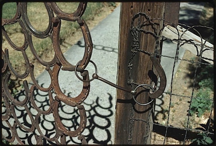 Horseshoe fence latch, Nevada, 1978, Library of Congress