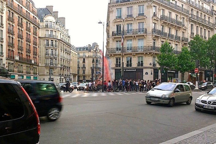 Ribbon flame 1, Paris, May 2016,, enclos*ure