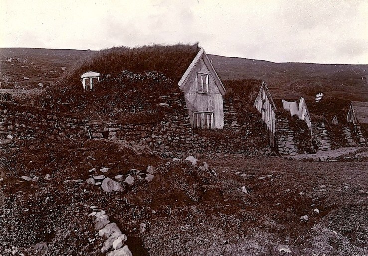 Iceland houses, ca. 1900, Cornell University Library