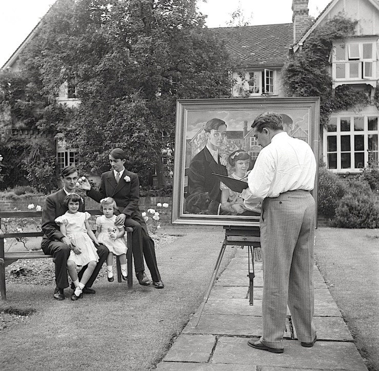 painter-in-english-garden-nationaal-archiefs-netherlands